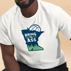 Bring Ya Ass Men_S Classic Tee Ant Basketball Minnesota Shirt Retro Tee
